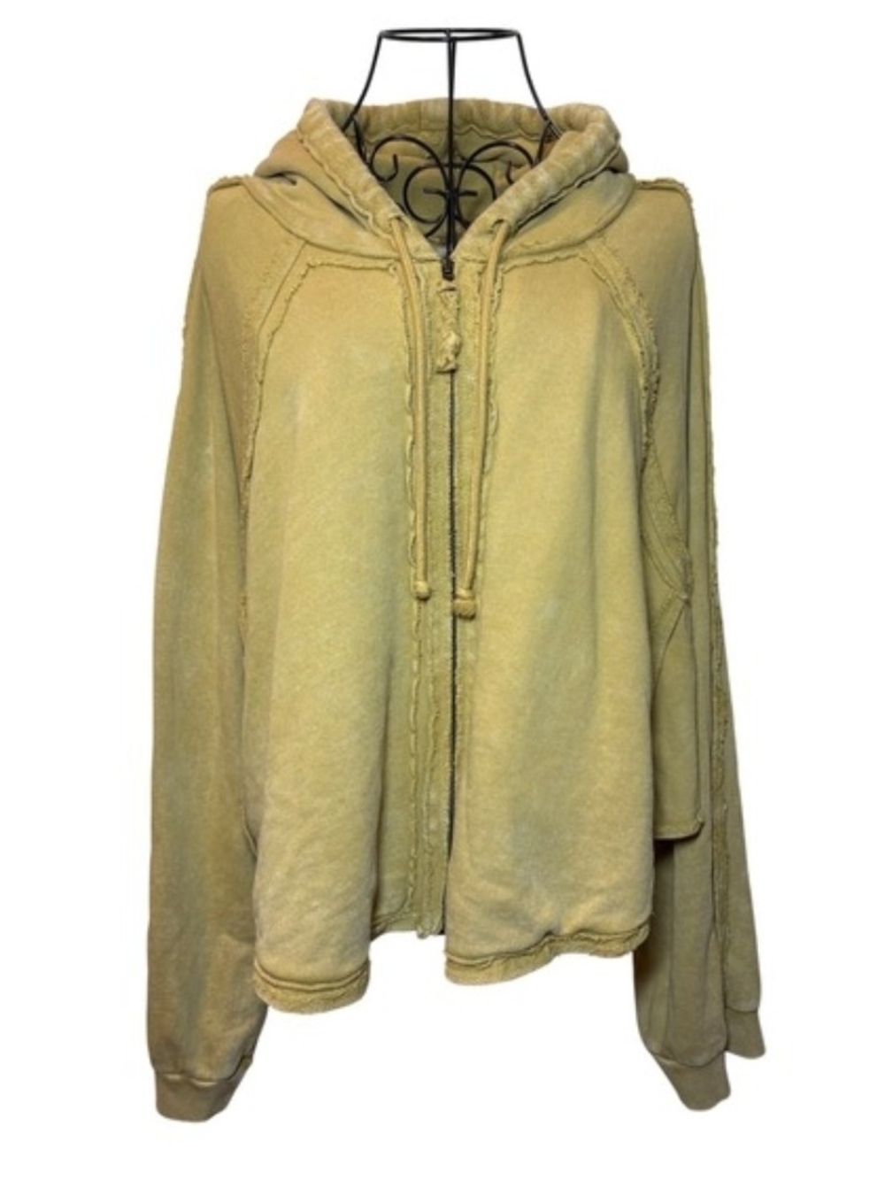 Free People Zip-Up Hooded Sweatshirt
